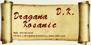 Dragana Kosanić vizit kartica